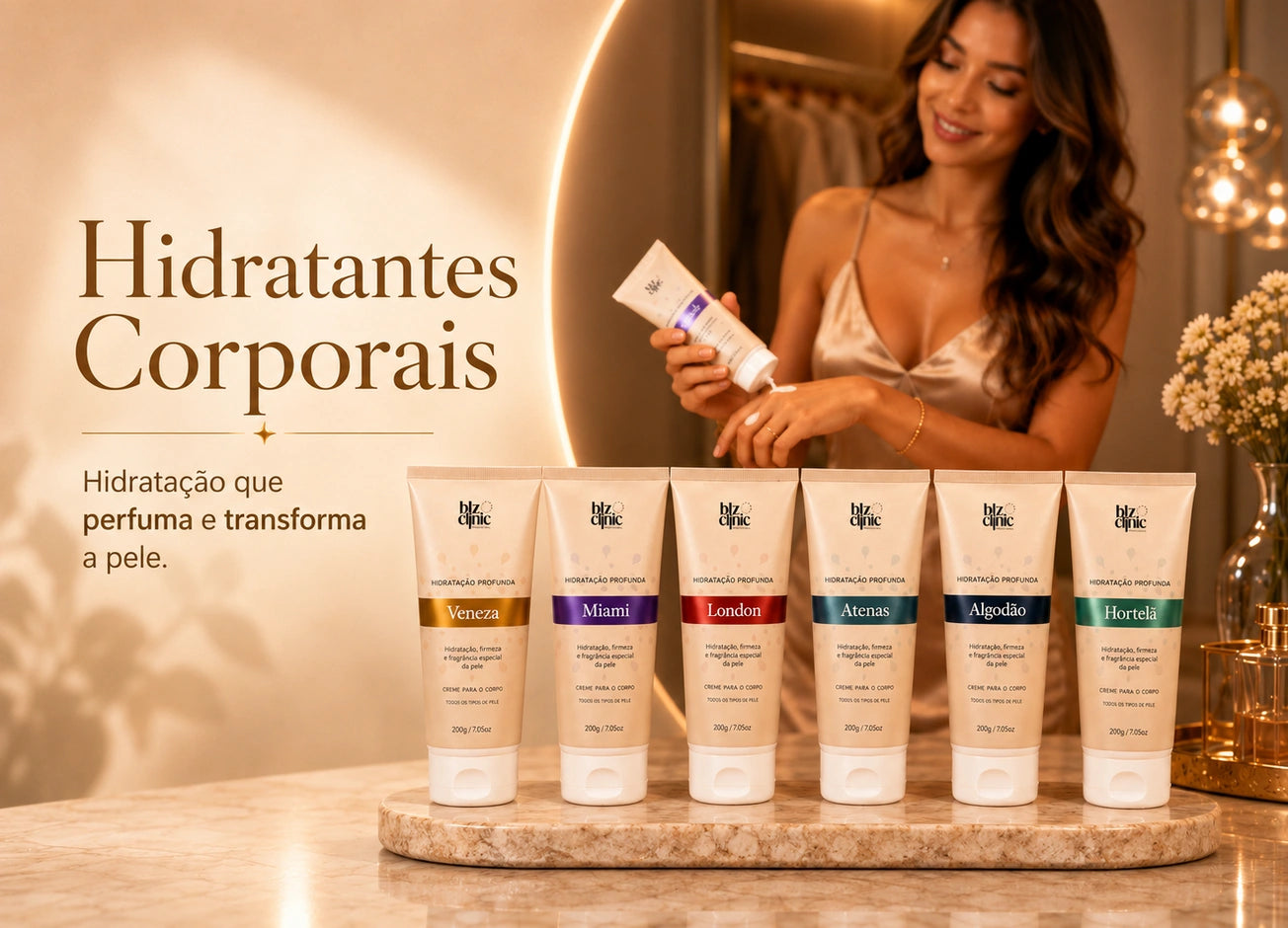 Linha Hidratantes Corporais BLZ Clinic